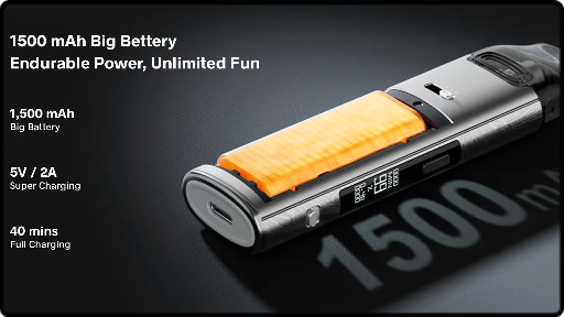 1500mah d'autonomie